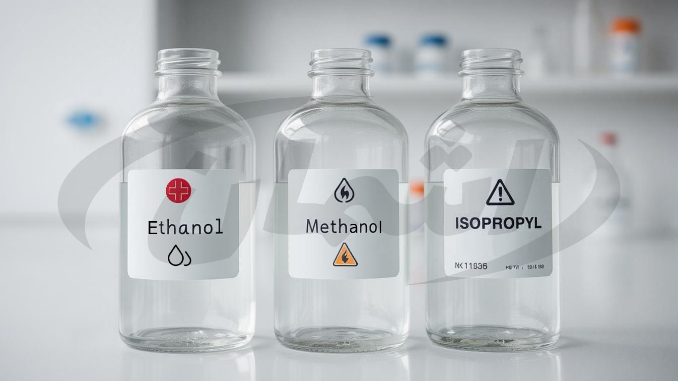 مقایسه انواع الکل‌ها: اتانول، متانول، ایزوپروپیل و کاربردهای هرکدام | اشمان
