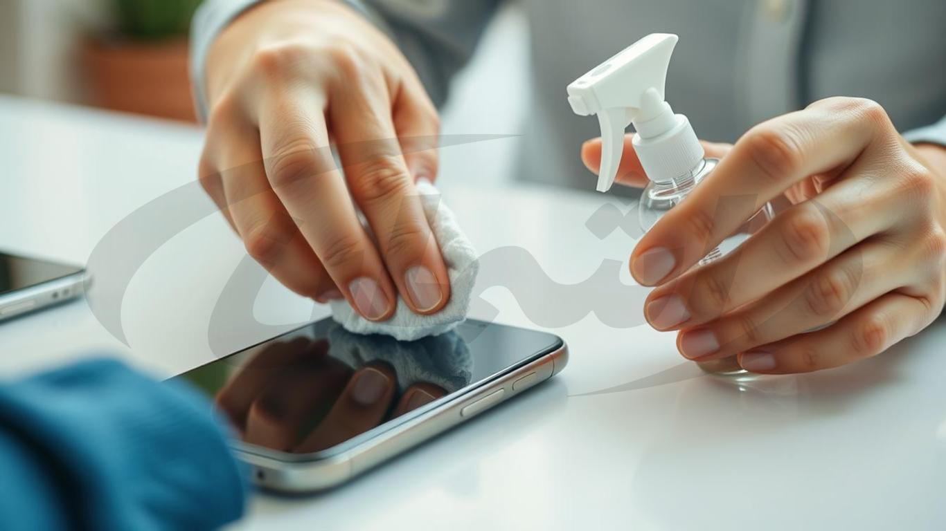 بهترین روش ضدعفونی تلفن همراه با محلول‌های الکلی | اشمان