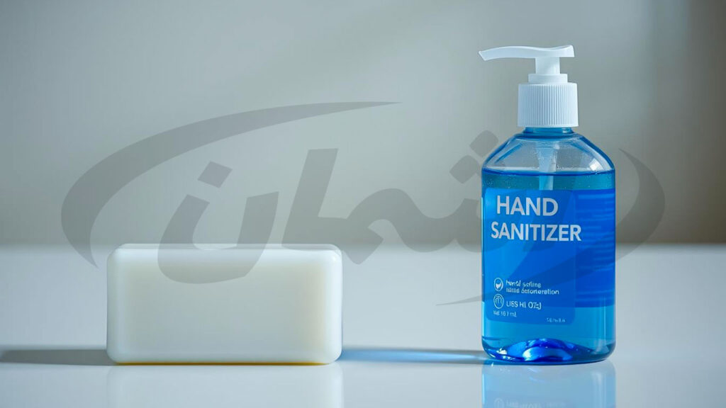 مقایسه صابون با محلول ضد عفونی کننده بر پایه الکل با جدول|اشمان