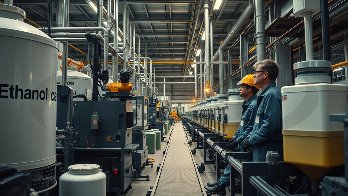 مزایای استفاده از اتانول در فرآیند تولید اتیل‌استر: از کارایی تا پایداری|اشمان