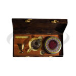 زعفران اصل ممتاز ۲ گرم – جعبه چوبی خاتم‌کاری + هاون هدیه|اشمان