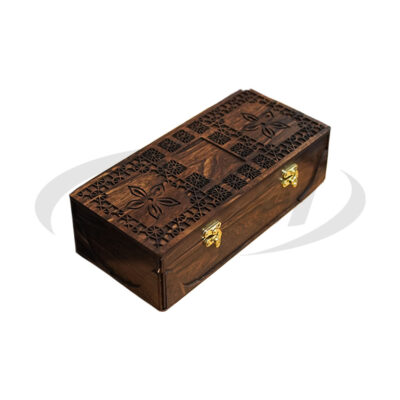 زعفران اصل ممتاز ۲ گرم – جعبه چوبی خاتم‌کاری + هاون هدیه|اشمان