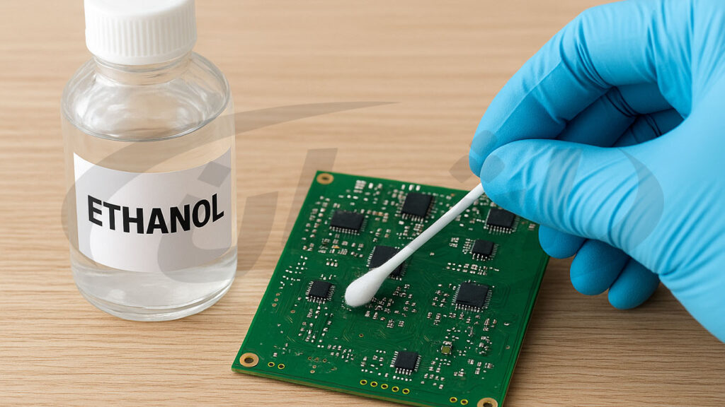 اموزش ضد عفونی ایمن برد های الکترونیکی با الکل طبی|اشمان