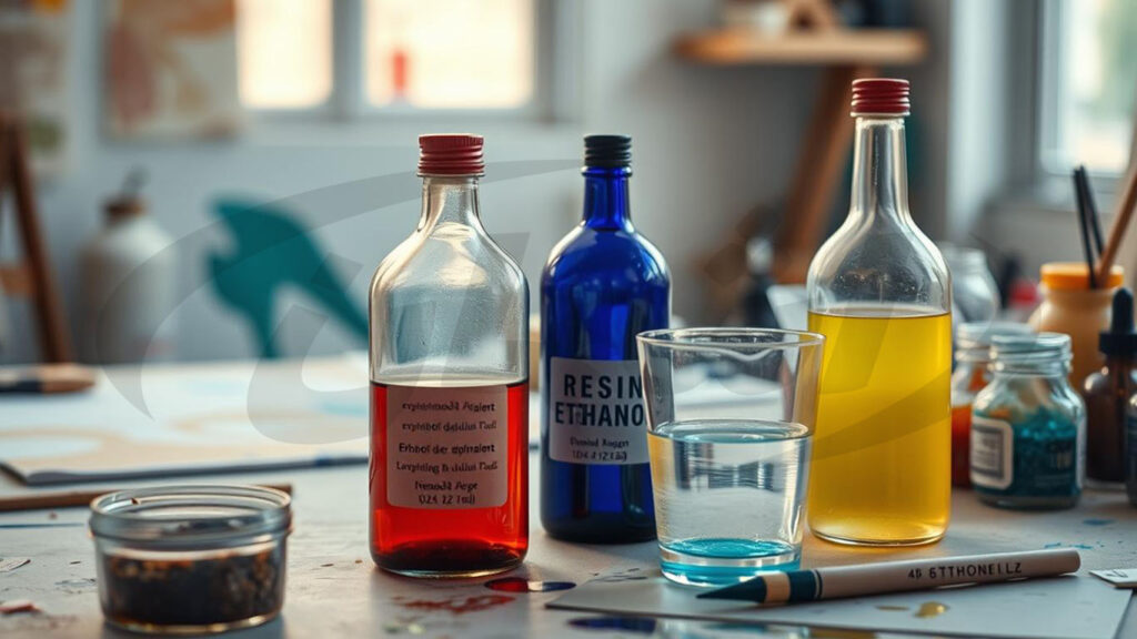 راهنمای عملی ترکیب رنگ و شفاف‌سازی رزین با الکل طبی ۷۰٪ و ۹۶٪|اشمان