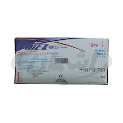 دستکش لاتکس 50 عددی سایز متوسط|اشمان