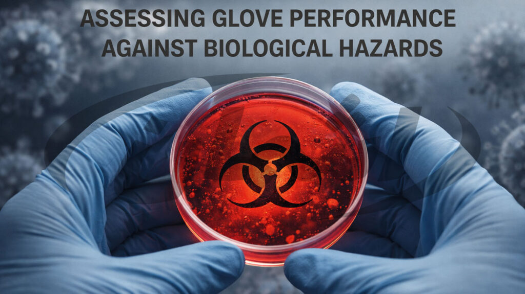 بررسی عملکرد دستکش در برابر مواد بیولوژیک|halhk