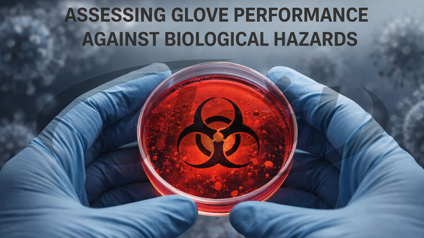 بررسی عملکرد دستکش در برابر مواد بیولوژیک|halhk