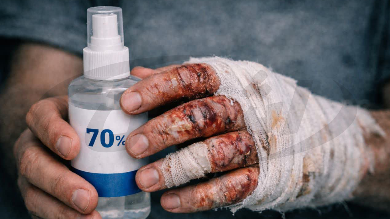 مقایسه اثرگذاری ضدعفونی‌کننده‌های الکلی و غیرالکلی بر پوست سوخته|اشمان