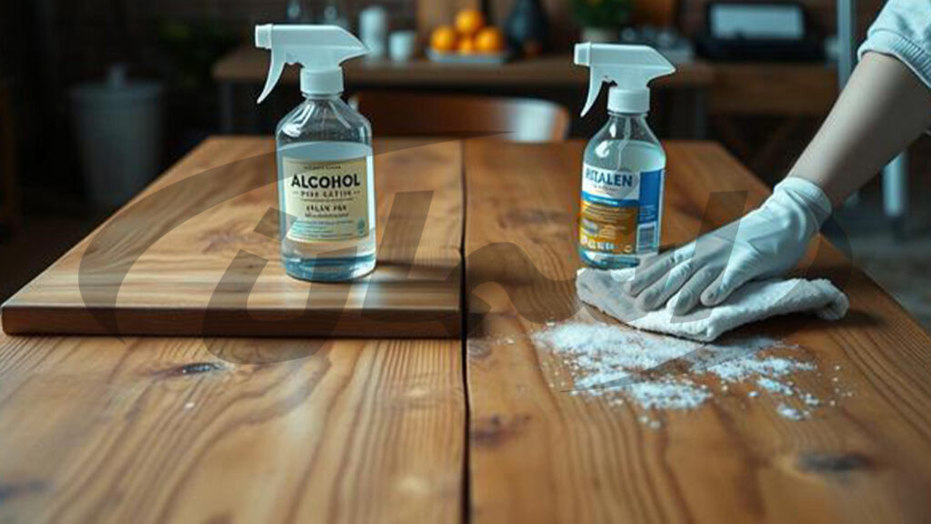 مقایسه ضدعفونی‌کننده‌های الکلی و غیرالکلی برای تمیز کردن سطوح چوبی|اشمان