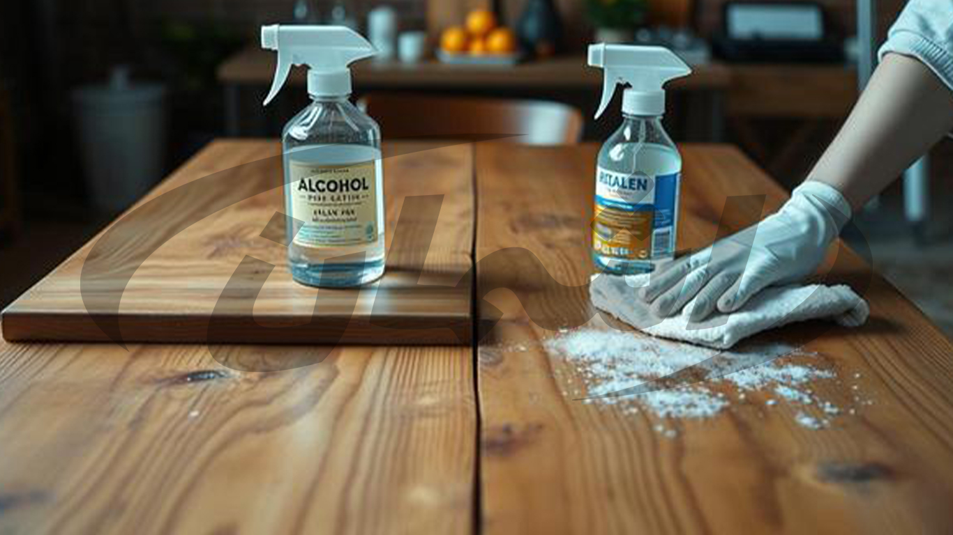 مقایسه ضدعفونی‌کننده‌های الکلی و غیرالکلی برای تمیز کردن سطوح چوبی|اشمان