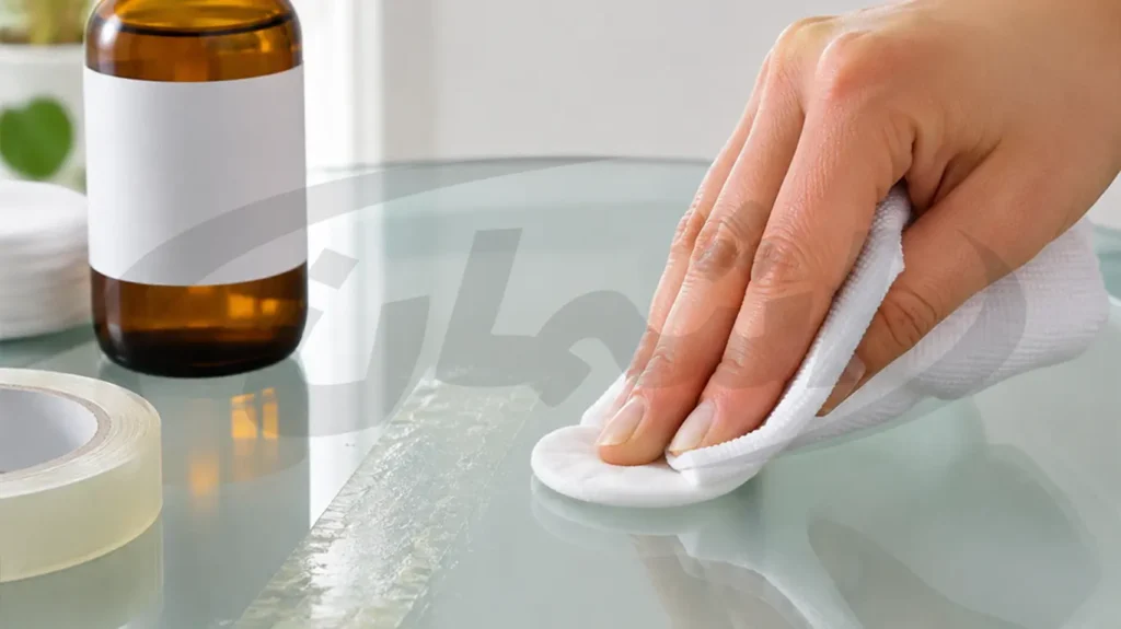 راهنمای کامل پاک کردن باقی‌مانده‌های چسب با الکل طبی | سریع، ایمن و بدون آسیب|اشمان